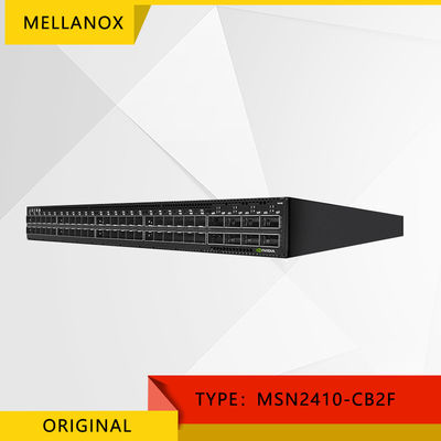 λιμένες διακοπτών MSN2410-CB2F 1U 48 SFP28 δικτύων 25Gb 100GbE Mellanox