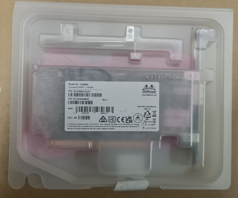Κάρτα προσαρμογέα υψηλής ταχύτητας Connectx-5 EDR για δικτύωση 100GB/S MCX555A-Ecat