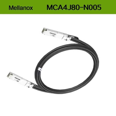 Δικτυακό καλώδιο DAC Mellanox MCA4J80-N005 Δικτυακό καλώδιο ενεργού χαλκού IB Twin Port NDR 800Gb/s OSFP 5 μέτρα