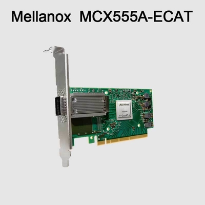Κάρτα connectX-5 προσαρμοστής VPI EDR/100GbE δικτύων mcx555a-ECAT Mellanox
