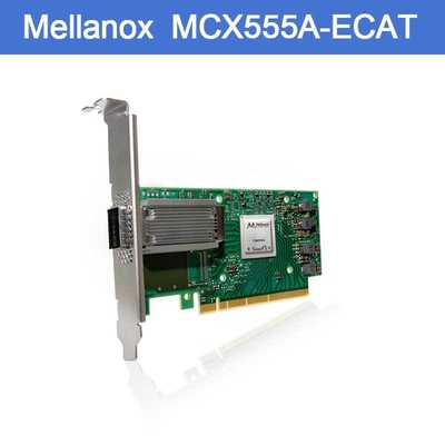 Κάρτα connectX-5 προσαρμοστής VPI EDR/100GbE δικτύων mcx555a-ECAT Mellanox