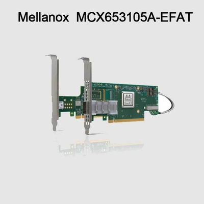 κάρτα connectX-6 δικτύων 100g mcx653105a-EFAT Mellanox προσαρμοστής VPI για τον κεντρικό υπολογιστή