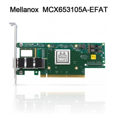 κάρτα connectX-6 δικτύων 100g mcx653105a-EFAT Mellanox προσαρμοστής VPI για τον κεντρικό υπολογιστή
