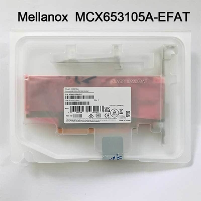 κάρτα connectX-6 δικτύων 100g mcx653105a-EFAT Mellanox προσαρμοστής VPI για τον κεντρικό υπολογιστή