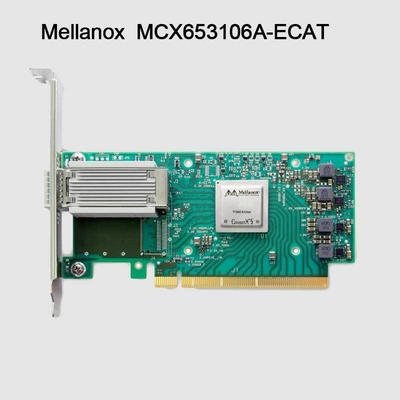 100g HDR Infiniband Mellanox 100gb Διασύνδεση Δικτύου Nic QSFP56 MCX653106A-ECAT
