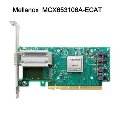 100g HDR Infiniband Mellanox 100gb Διασύνδεση Δικτύου Nic QSFP56 MCX653106A-ECAT
