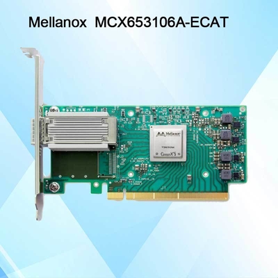 100g HDR Infiniband Mellanox 100gb Διασύνδεση Δικτύου Nic QSFP56 MCX653106A-ECAT