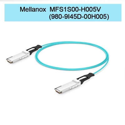 MFS1S00-H005V ((980-9I45D-00H005) Aoc ενεργό οπτικό καλώδιο έως 200Gb/S IB HDR QSFP56 5m