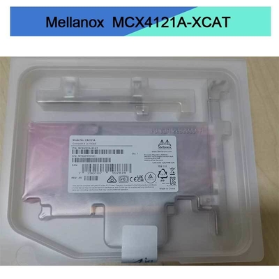 Mcx4121a-XCAT connectX-4 διπλός λιμένας SFP28 PCIe3.0 X8 καρτών 10GbE δικτύων Lx EN Mellanox