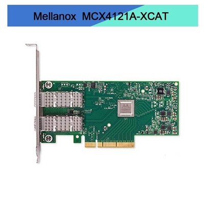 Mcx4121a-XCAT connectX-4 διπλός λιμένας SFP28 PCIe3.0 X8 καρτών 10GbE δικτύων Lx EN Mellanox
