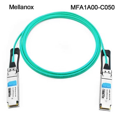 QSFP LSZH Mellanox AOC Active Optical Cable MFA1A00-C050 100GbE 50m καινούργιο και αυθεντικό