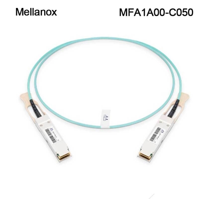 QSFP LSZH Mellanox AOC Active Optical Cable MFA1A00-C050 100GbE 50m καινούργιο και αυθεντικό