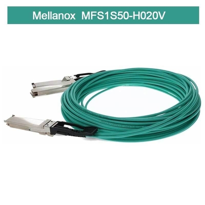 Διαχωριστής IB HDR MMF Mellanox AOC Cable MFS1S50-H020V (QSFP56 σε 2xQSFP56)