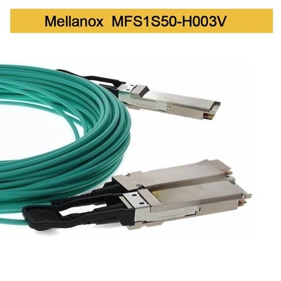 MFS1S50-H003V Καλώδιο AOC 200GbE σε 2x100GbE QSFP56 σε 2xQSFP56 MMF Mellanox AOC
