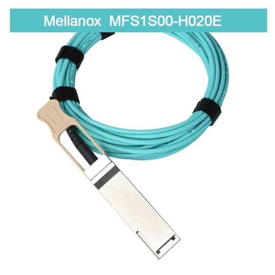 Καλώδιο Mellanox AOC χαμηλής καθυστέρησης MFS1S00-H020E  Καλώδιο διαχωρισμού Ethernet 200GbE σε 2x100GbE 20m