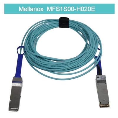 Καλώδιο Mellanox AOC χαμηλής καθυστέρησης MFS1S00-H020E  Καλώδιο διαχωρισμού Ethernet 200GbE σε 2x100GbE 20m