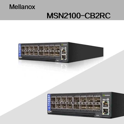 Μέγιστη ταχύτητα EDR Nvidia Mellanox Spectrum βασισμένη σε 100gbe 1u ανοικτό διακόπτη Ethernet με Cumulus Linux MSN2100-CB2RC 16 Qsfp28 θύρες