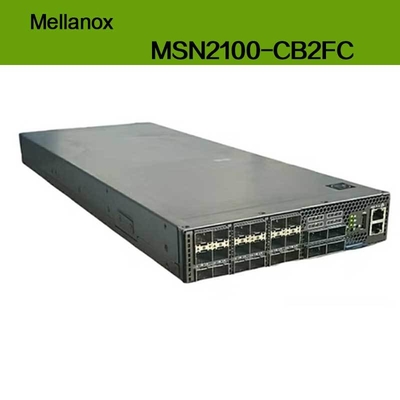 MSN2100-CB2FC Nvidia Spectrum 100gbe 1u Switch 1g Μέγιστη Ταχύτητα Cumulus Linux 16 Θύρες Qsfp28 2 AC Psus X86 2-Πυρήνων Μικρού Βάθους P2c Airflow