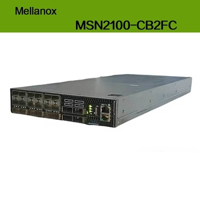 MSN2100-CB2FC Nvidia Spectrum 100gbe 1u Switch 1g Μέγιστη Ταχύτητα Cumulus Linux 16 Θύρες Qsfp28 2 AC Psus X86 2-Πυρήνων Μικρού Βάθους P2c Airflow