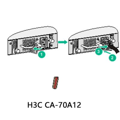 H3c Ca-70A12 Υψηλής απόδοσης συνεχής τροφοδοσία για συσκευές Καρτόνι 2.5A