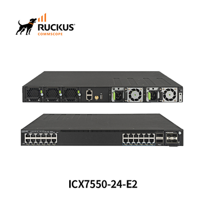 Διακόπτης Advanced Ruckus Icx7550-24-E2 με 24 θύρες για απρόσκοπτη συνδεσιμότητα