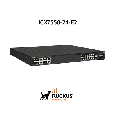 Διακόπτης Advanced Ruckus Icx7550-24-E2 με 24 θύρες για απρόσκοπτη συνδεσιμότητα