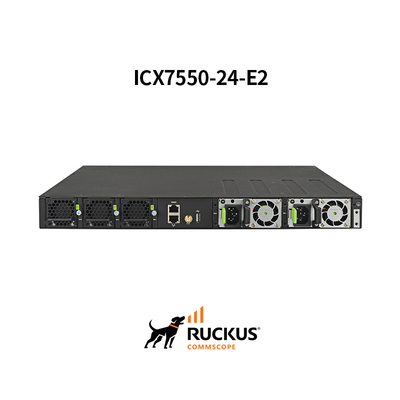 Διακόπτης Advanced Ruckus Icx7550-24-E2 με 24 θύρες για απρόσκοπτη συνδεσιμότητα