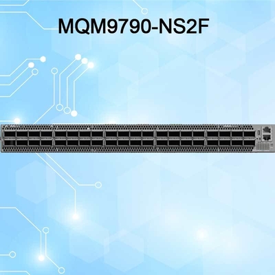 MQM9790-NS2F Quantum-2 NDR 64 X 400Gb/S Θύρες 32 OSFP Κλουβιά Μη διαχειριζόμενη παροχή ρεύματος σε σύνδεσμο P2C