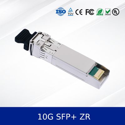 Διαμορφωτής οπτικού πομποδέκτη 10G SFP+ ZR Extended Reach, Δέκτης APD, Βιομηχανική θερμοκρασία