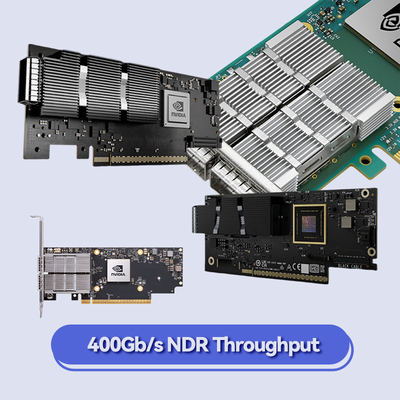 διεπαφή mcx653105a-HDAT connectX-6 δικτύων της Nic καρτών 200GbE Mellanox SFP Pcie