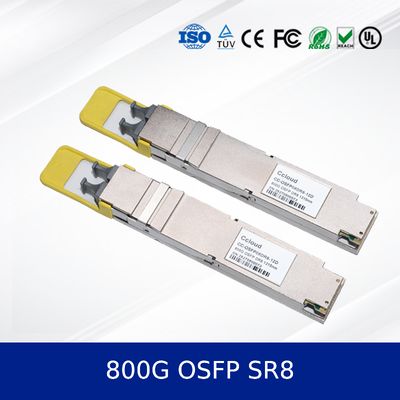 800G OSFP SR8 οπτική μονάδα δέκτη υψηλής ταχύτητας, χαμηλής ισχύος, συμβατή με το MSA