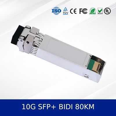 Οπτικό πομποδέκτης Premium 10g SFP+ Bidi 80km Fiber Optic Module για Κέντρα Δεδομένων.