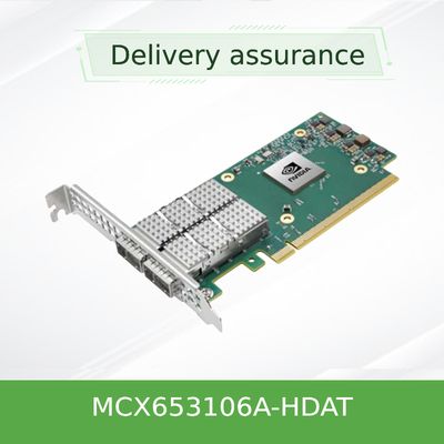 Κάρτα connectX-6 δικτύων mcx653106a-hdat-SP Mellanox 200gbe προσαρμοστής VPI