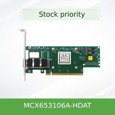 MCX653106A-HDAT Κάρτα Δικτύου Mellanox 200Gb/s 4*50Gb/s Θύρες Ethernet