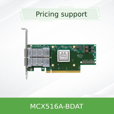 ConnectX-5 πρώην EN λιμένας QSFP28 4,0 X16 καρτών mcx516a-BDAT 40GbE 2x προσαρμοστών δικτύων Mellanox