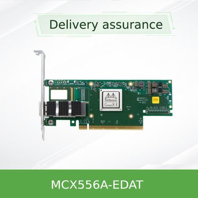 ConnectX-5 πρώην κάρτα EDR InfiniBand δικτύων Mellanox προσαρμοστών VPI και διπλός λιμένας QSFP28 mcx556a-EDAT 100GbE