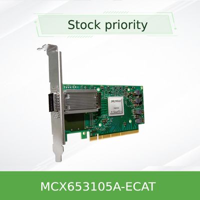 Μονάδα MCX653105A-ECAT Mellanox κάρτα δικτύου Nic Card ConnectX-6 100GbE Single Port