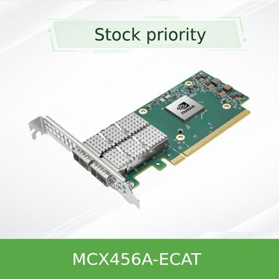 Νέα αρχική κάρτα προσαρμογής Nvidia MCX456A-Ecat Connectx-4 Infiniband/Ethernet