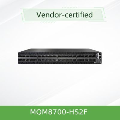 MQM8700-HS2F(920-9B110-00FH-0MD)  Διακόπτης δικτύου Quantum Mellanox Hdr 40 θυρών 200 Gbit/s 40 θύρες Infiniband