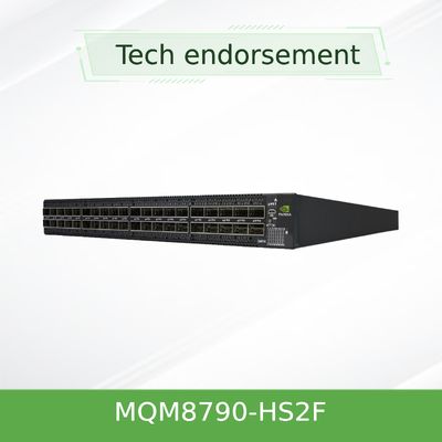 40 QSFP56 θύρες Mellanox Quantum HDR Infiniband Switch 200 Gbps MQM8790-HS2F