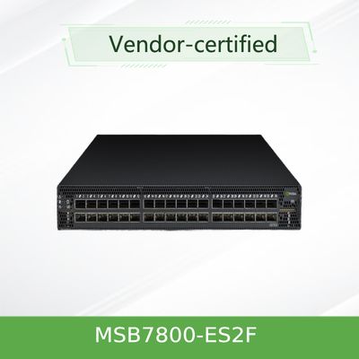 Σύστημα 36 λιμένες 1U InfiniBand EDR 100Gb/S διακοπτών δικτύων MSB7800-ES2F Mellanox QSFP28