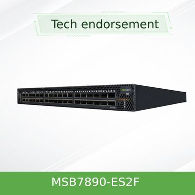 36p εξωτερικά διοικούμενου EDR 100Gb/S έξυπνος Mellanox Infiniband διακόπτης MSB7890-ES2F Non-Blocking