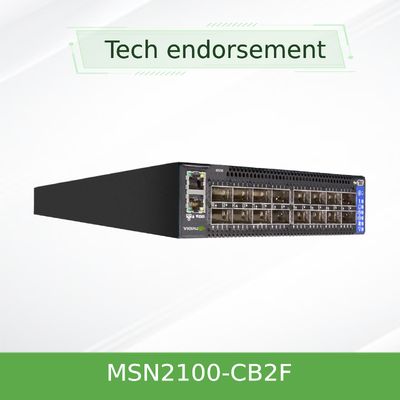 Μισό πλάτος 10/25GbE και 100GbE διακοπτών MSN2100-CB2F Mellanox Ethernet