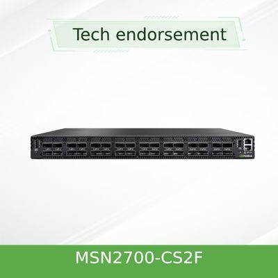 Λιμένες διακοπτών MSN2700-CS2F 100GbE 1U 32 QSFP28 δικτύων ODM SN2700 Mellanox