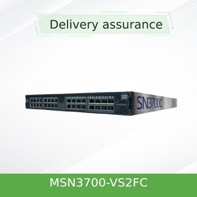 2 διακόπτης MSN3700-VS2FC 200GbE 1U Linux σωρειτών διακοπτών ανοικτών δικτύων εναλλασσόμενου ρεύματος PSUs Mellanox