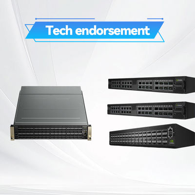 Κβαντικό-3 βασισμένος XDR Infiniband Switch Q3400-RA 920-9B36F-00RX-8S0 4U 144 θύρες XDR πάνω από 72 κλουβιά OSFP 8 πηγές ρεύματος