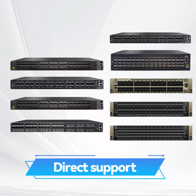 Κβαντικό-3 βασισμένος XDR Infiniband Switch Q3400-RA 920-9B36F-00RX-8S0 4U 144 θύρες XDR πάνω από 72 κλουβιά OSFP 8 πηγές ρεύματος