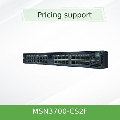 MSN3700-CS2F Mellanox δικτύων διακοπτών εξάρτηση ραγών ροών αέρος βάθους X86 ΚΜΕ P2C προμηθειών (εναλλασσόμενο ρεύμα) τυποποιημένη