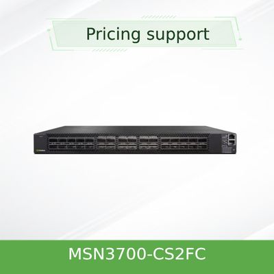 Σωρείτης Linux 2 διακόπτης MSN3700 δικτύων εναλλασσόμενου ρεύματος PSUs Mellanox - λιμένες CS2FC 100GbE 1U 32 QSFP28