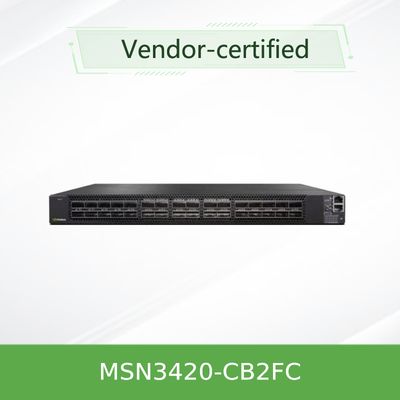 Διακόπτης MSN3420-CB2F cOem 25GbE/100GbE Mellanox Open Source Ethernet διακοπτών δικτύων Mellanox